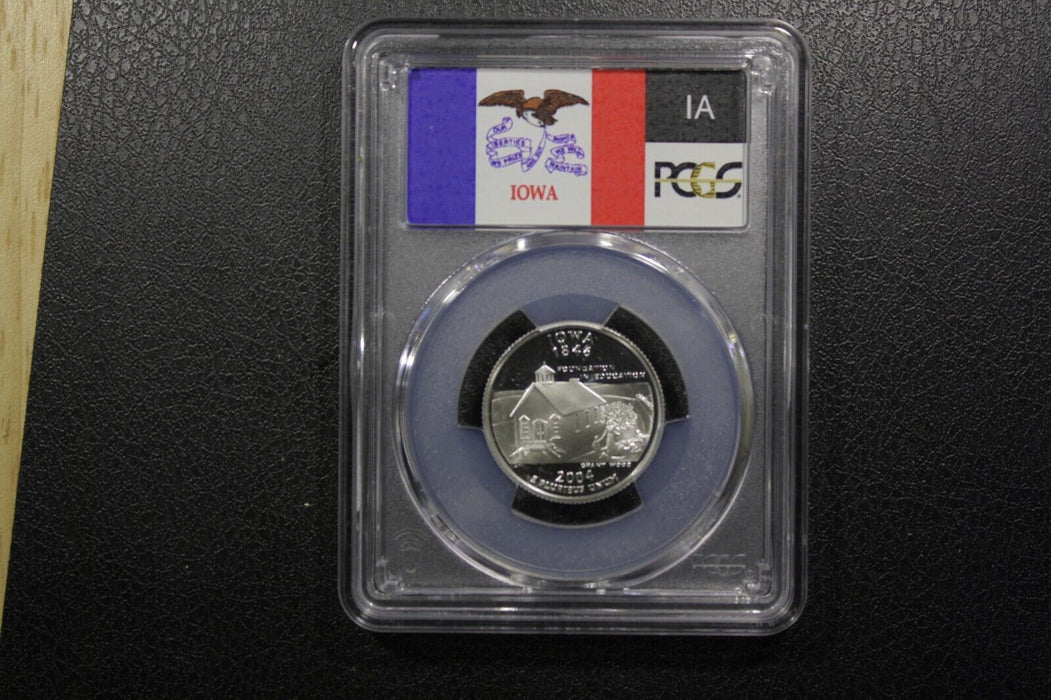 2004 S United States Silver Statehood Quarter IOWA PCGS PR69DCAM