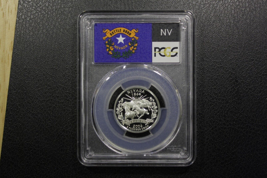 2006-S Silver Nevada State Quarter - PCGS PR69DCAM - Wild Mustangs - Nice!