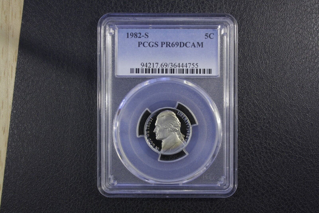 1982-S PCGS Proof 69 Deep Cameo (PR69DCAM) Jefferson Nickel 36444755