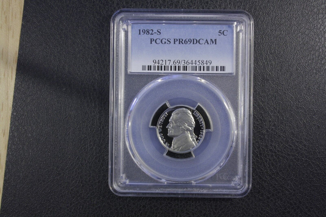 1982-S PCGS Proof 69 Deep Cameo (PR69DCAM) Jefferson Nickel 36445849