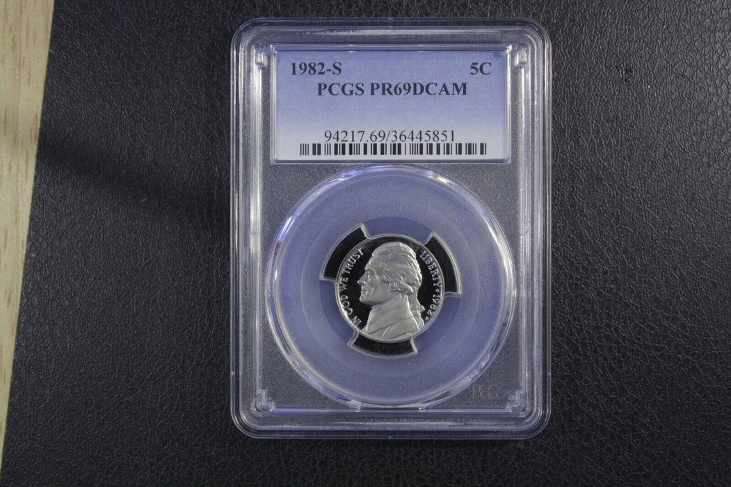 1982-S PCGS Proof 69 Deep Cameo (PR69DCAM) Jefferson Nickel 36445851