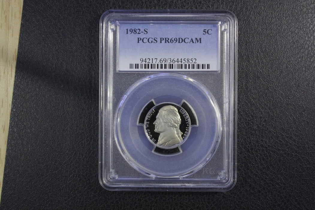 1982-S PCGS Proof 69 Deep Cameo (PR69DCAM) Jefferson Nickel 36445852