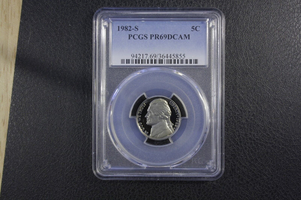 1982-S PCGS Proof 69 Deep Cameo (PR69DCAM) Jefferson Nickel 36445855