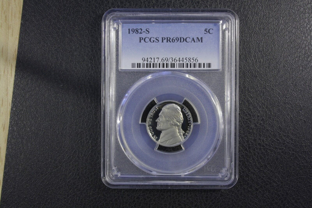 1982-S PCGS Proof 69 Deep Cameo (PR69DCAM) Jefferson Nickel 36445856