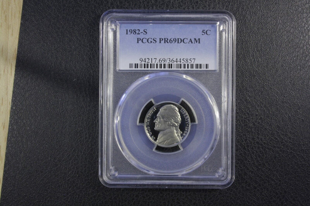 1982-S PCGS Proof 69 Deep Cameo (PR69DCAM) Jefferson Nickel 36445857