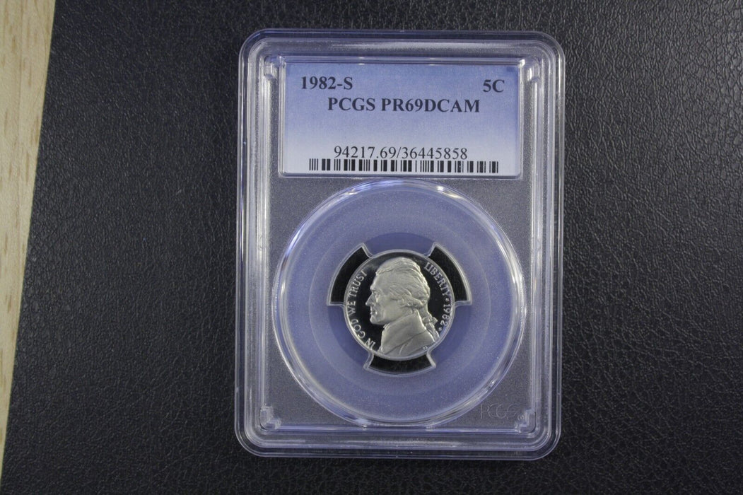 1982-S PCGS Proof 69 Deep Cameo (PR69DCAM) Jefferson Nickel 36445858