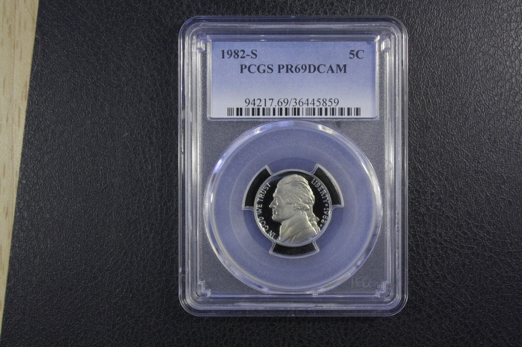 1982-S PCGS Proof 69 Deep Cameo (PR69DCAM) Jefferson Nickel 36445859