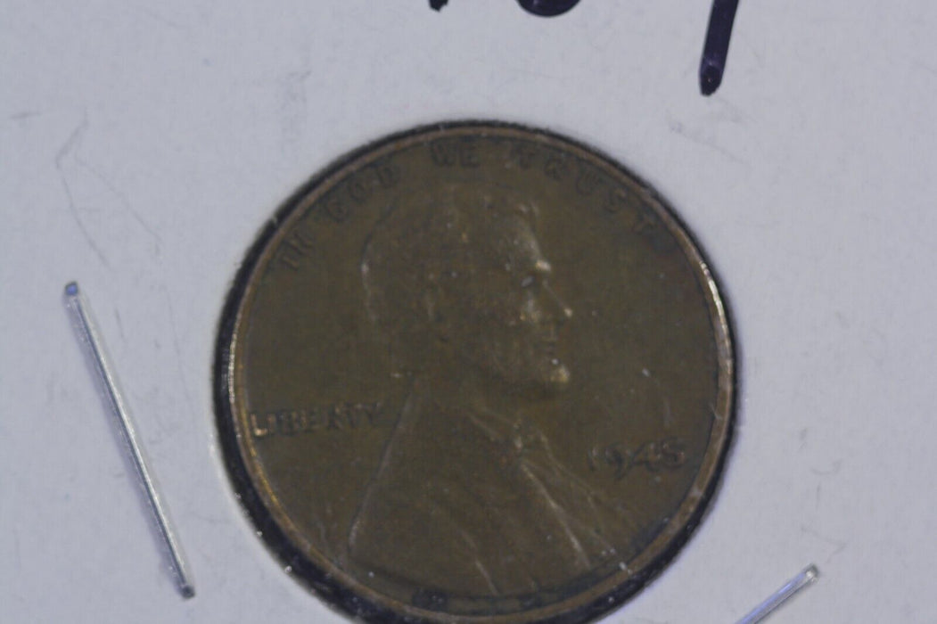 1945 Lincoln Wheat Penny No Mint Mark Free Shipping