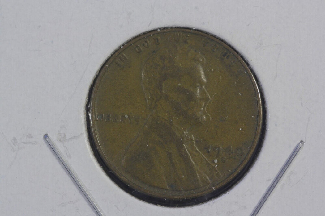 1940 S Lincoln Wheat Cent / Penny  AVE CIRCULATED