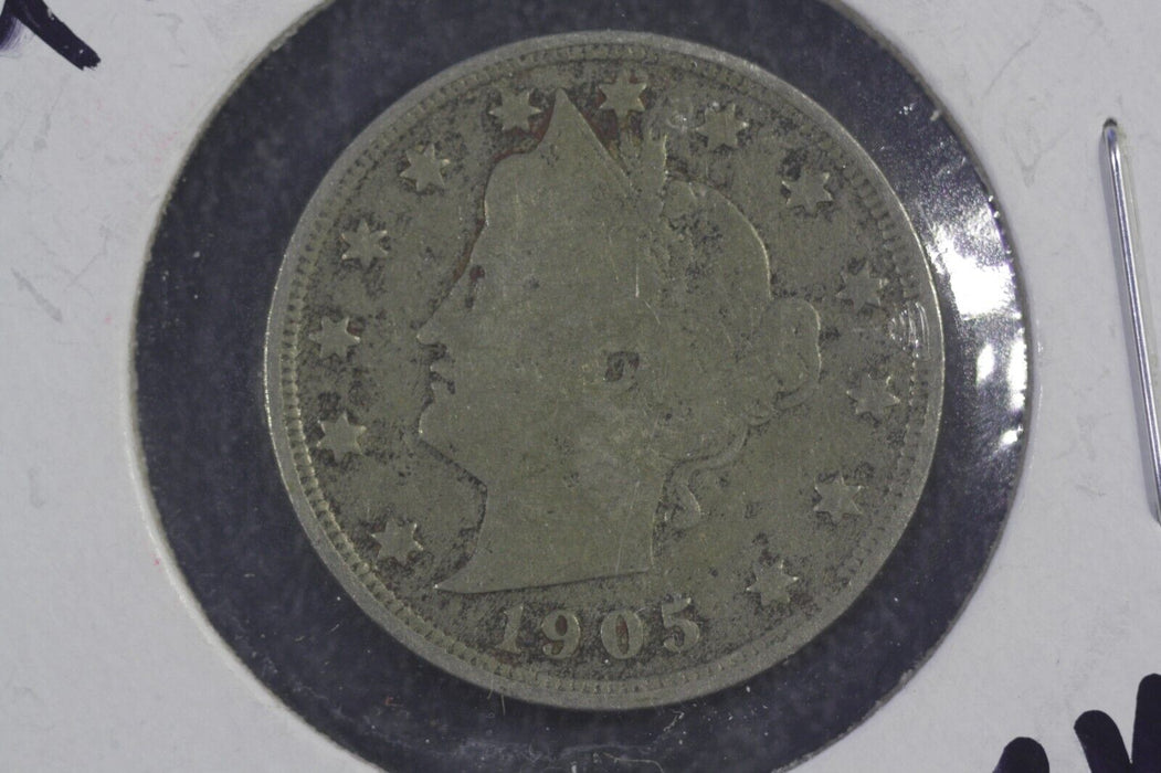 1905 Liberty V Nickel - Nice High Grade Better Date Coin Excellent Details