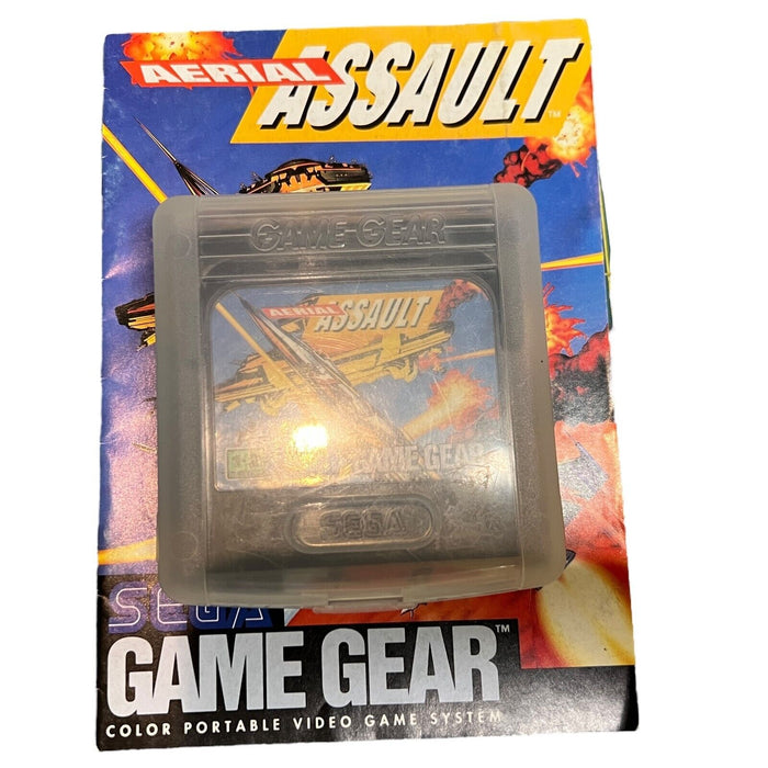 Aerial Assault w/ Instruction Manual - Sega Game Gear - Tested & Working