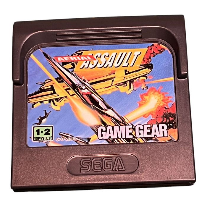 Aerial Assault w/ Instruction Manual - Sega Game Gear - Tested & Working