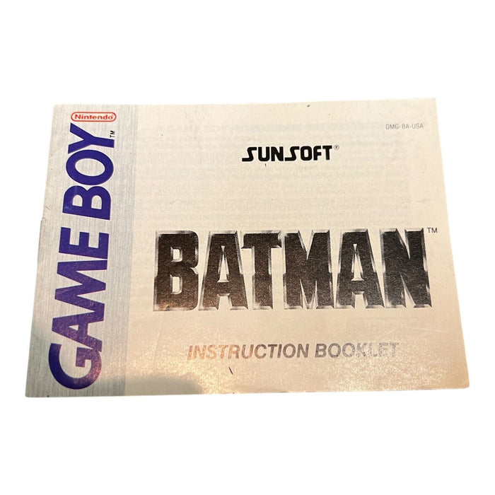 Batman The Video Game (Nintendo Gameboy, 1990) Authentic Tested Working