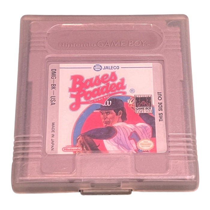 Bases Loaded (Nintendo Original GameBoy) Baseball Cartridge & OEM Clear Case