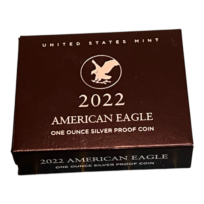 2022 W *PROOF* American Eagle 1 oz 99.9% Silver Coin from U.S. Mint Box & OGP!