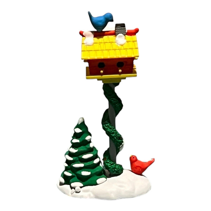 1990 Depart 56 Snow Village "A HOME FOR THE HOLIDAYS" Bird House #51659 Retired