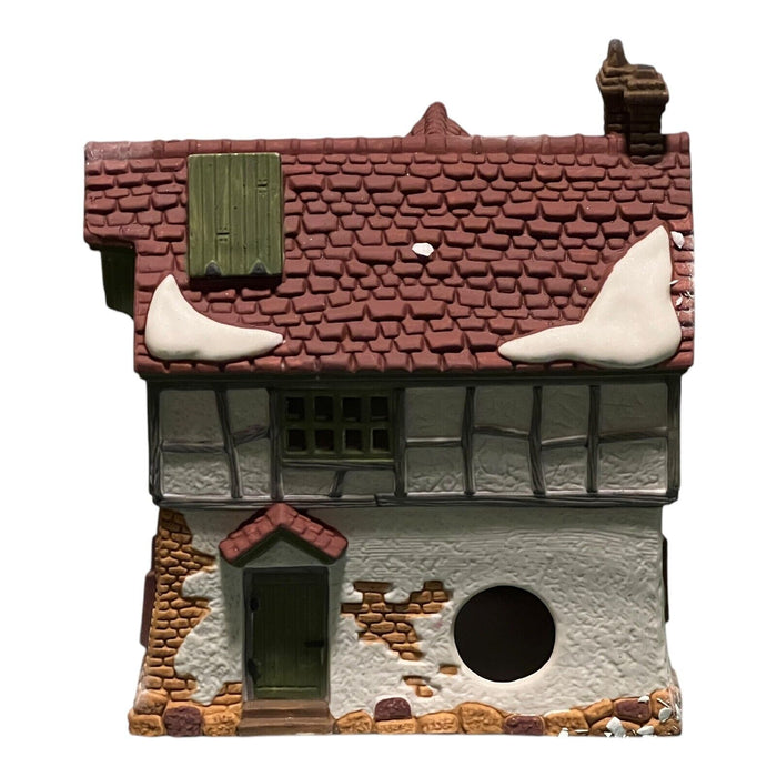 Dept 56 Ceramic Christmas Village House The Mermaid Fish Shoppe Box And Foam