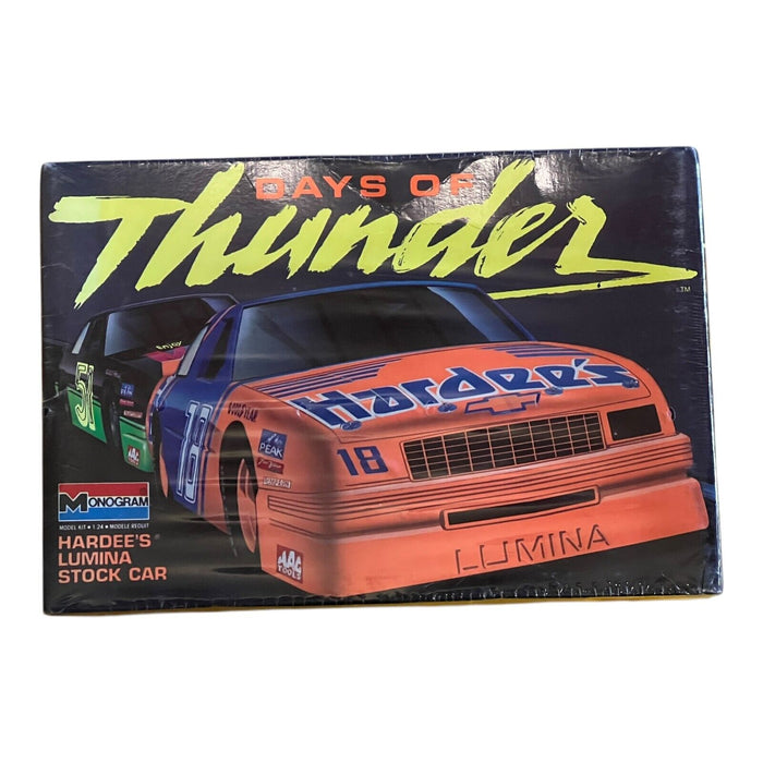 Vintage 1990 Monogram Model Days of Thunder Hardee's Lumina Stock Car  1:24-NIB