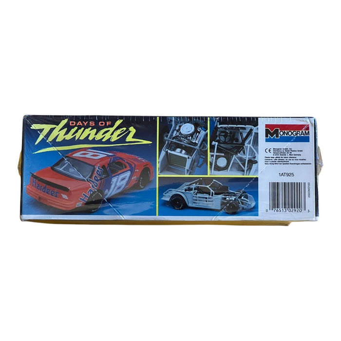 Vintage 1990 Monogram Model Days of Thunder Hardee's Lumina Stock Car  1:24-NIB