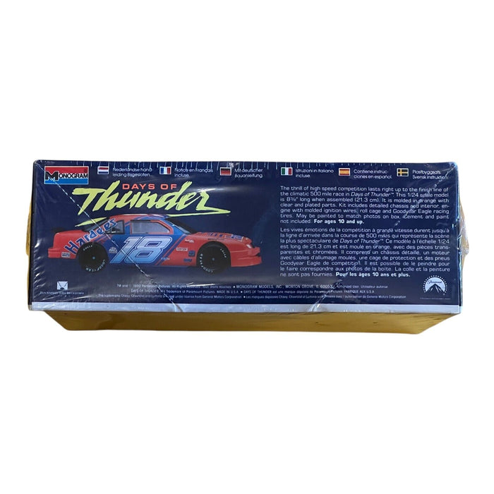 Vintage 1990 Monogram Model Days of Thunder Hardee's Lumina Stock Car  1:24-NIB