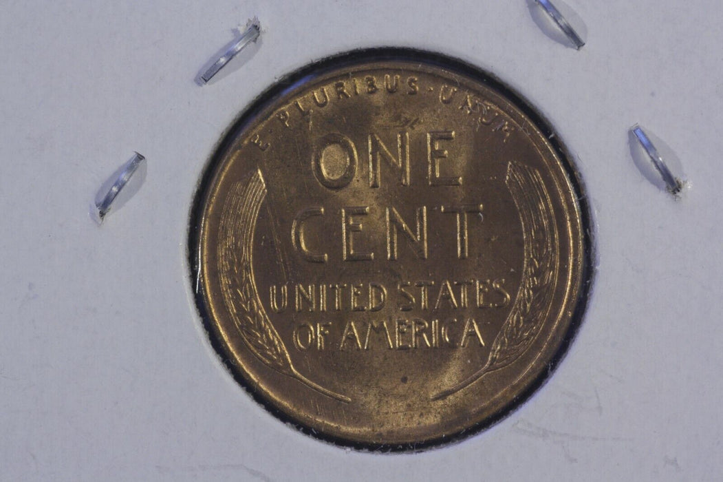 1954 D Lincoln Wheat Penny, Choice BU Mint Luster Red Uncirculated Cent