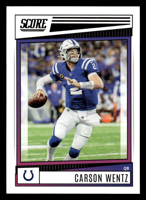 Carson Wentz - 1/1 BLACK - 2022 Panini Legacy Football Colts / Commanders 1  Of 1