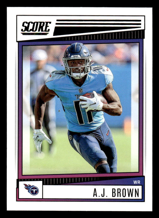 2022 Panini Score Football A.J. Brown # 28 Base Tennessee Titans