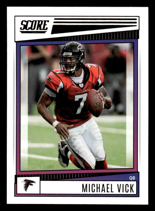 2022 Panini Score Football Michael Vick # 44 Base Atlanta Falcons