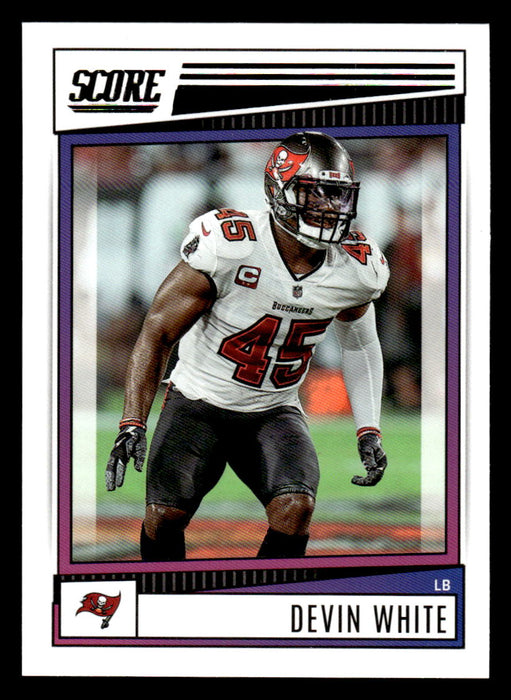 2022 Panini Score Football Devin White # 71 Base Tampa Bay Buccaneers