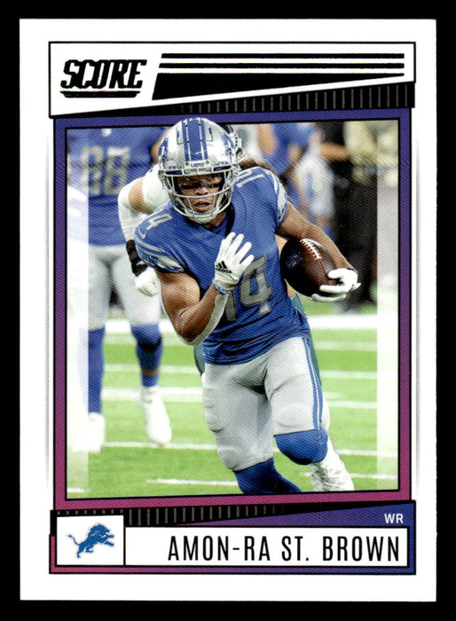 2022 Panini Score Football Amon-Ra St. Brown # 84 Base Detroit Lions