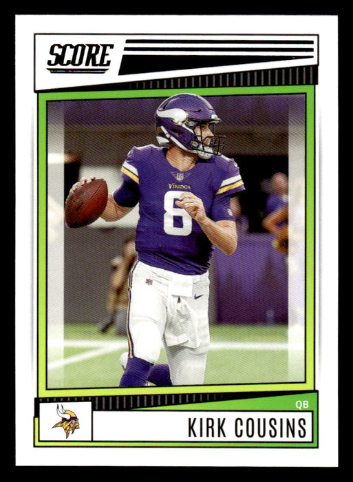 2022 Panini Score Football Kirk Cousins # 106 Base Minnesota Vikings