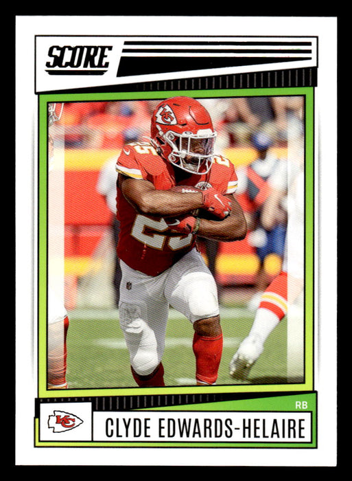 2022 Panini Score Football Clyde Edwards-Helaire # 117 Base Kansas City Chiefs