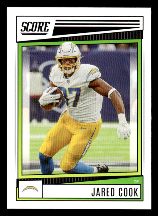 2022 Panini Score Football Jared Cook # 135 Base Los Angeles Chargers