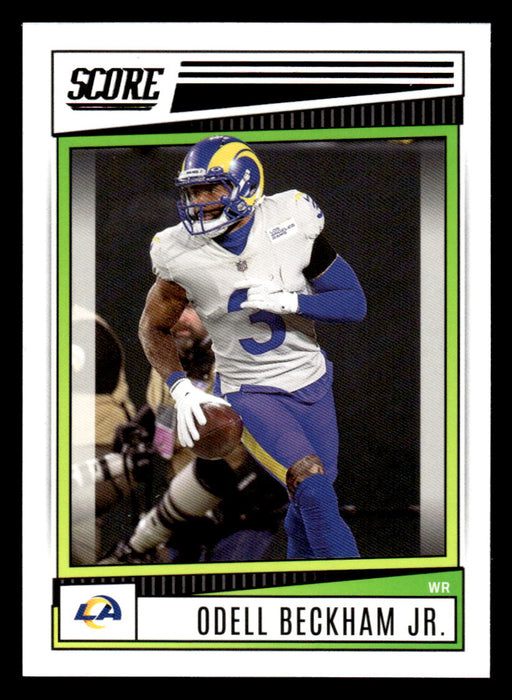 2022 Panini Score Football Odell Beckham Jr. # 154 Base Los Angeles Rams