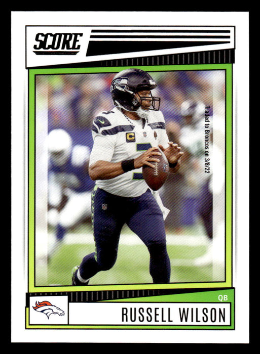 2022 Panini Score Football Russell Wilson # 174 Base Denver Broncos