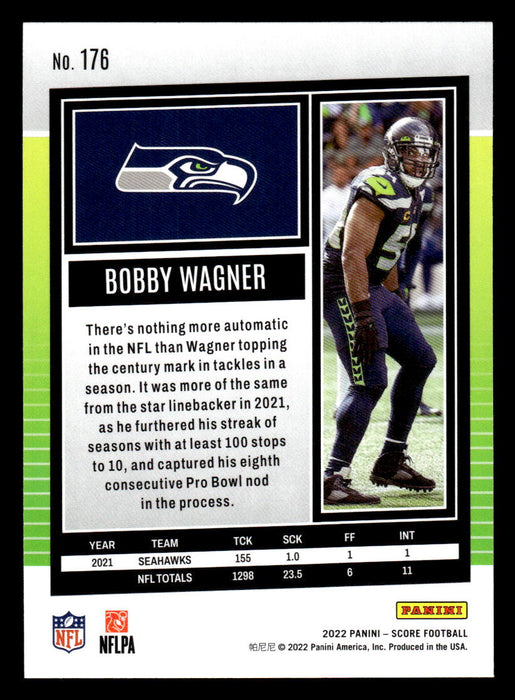 2022 Panini Score Football Bobby Wagner # 176 Base Seattle Seahawks