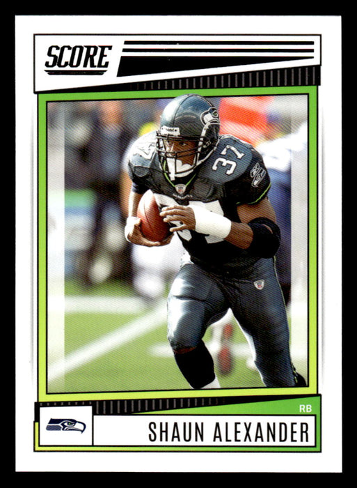 2022 Panini Score Football Shaun Alexander # 179 Base Seattle Seahawks