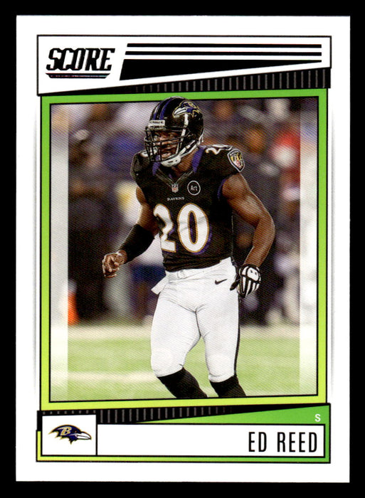 2022 Panini Score Football Ed Reed # 189 Base Baltimore Ravens