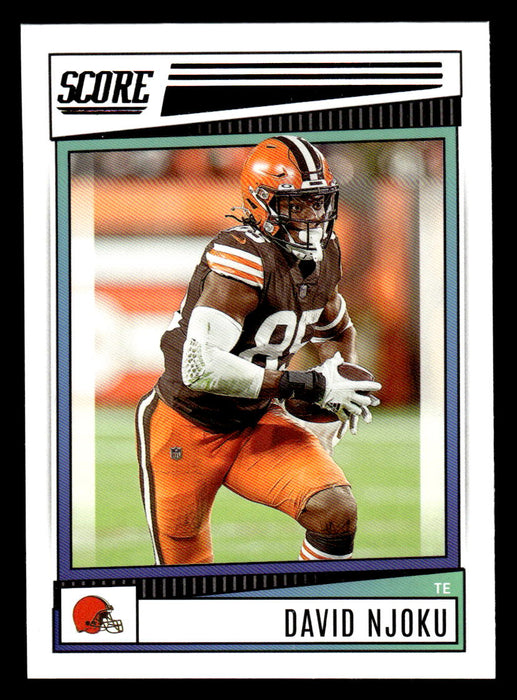 2022 Panini Score Football David Njoku # 201 Base Cleveland Browns