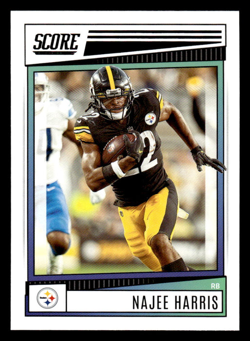 2022 Panini Score Football Najee Harris # 213 Base Pittsburgh Steelers