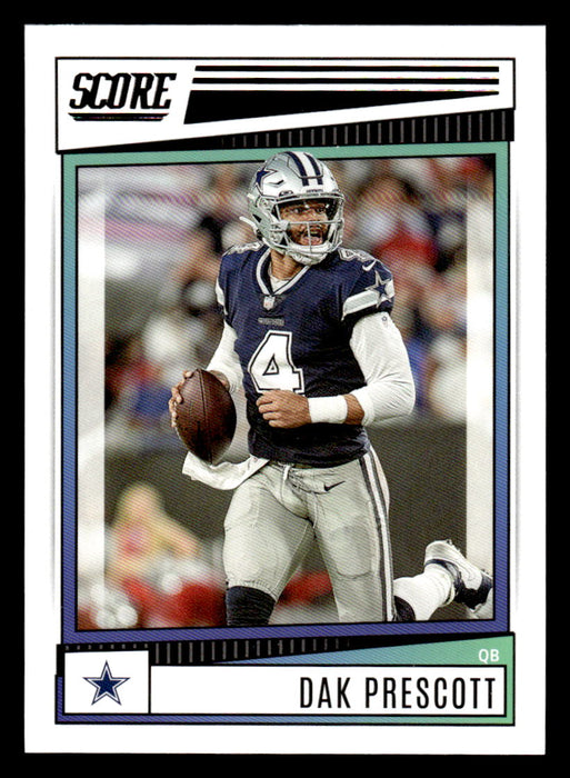 2022 Panini Score Football Dak Prescott # 225 Base Dallas Cowboys