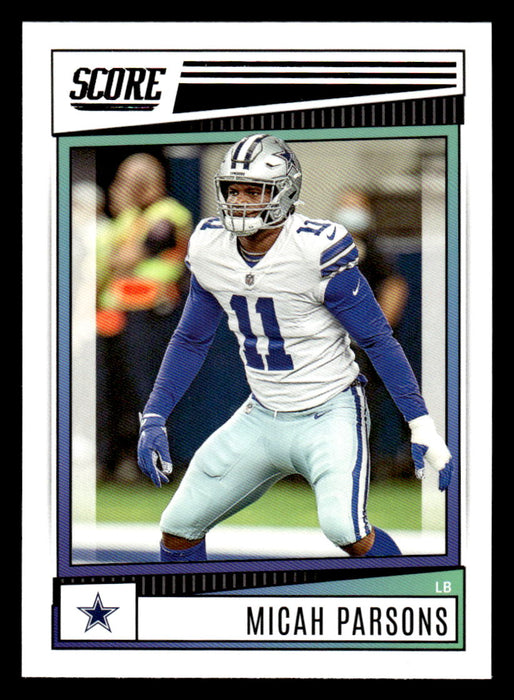 2022 Panini Score Football Micah Parsons # 227 Base Dallas Cowboys