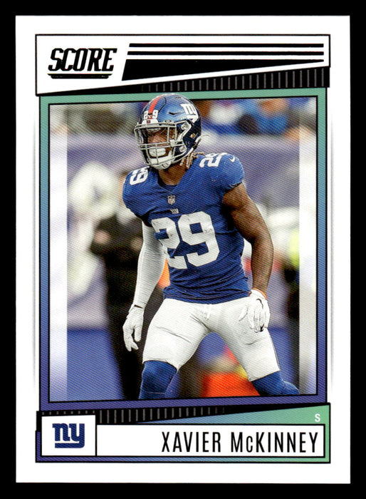 2022 Panini Score Football Xavier McKinney # 238 Base New York Giants