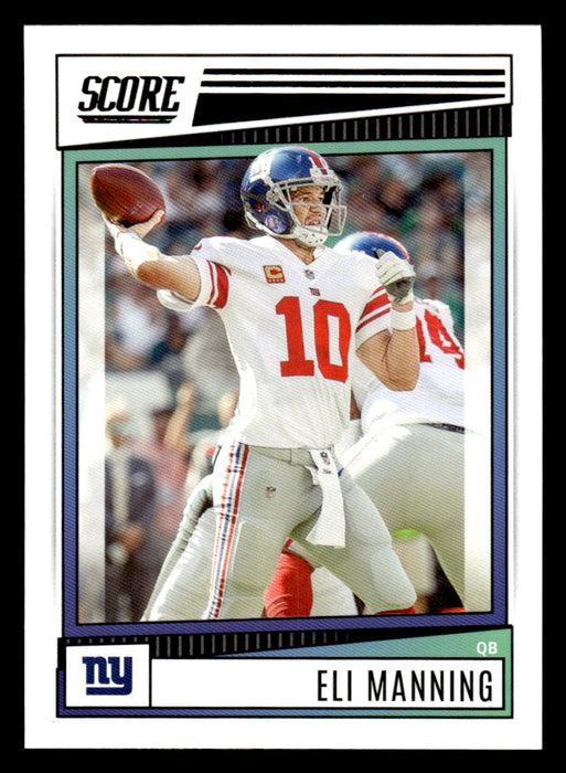 2022 Panini Score Football Eli Manning # 240 Base New York Giants