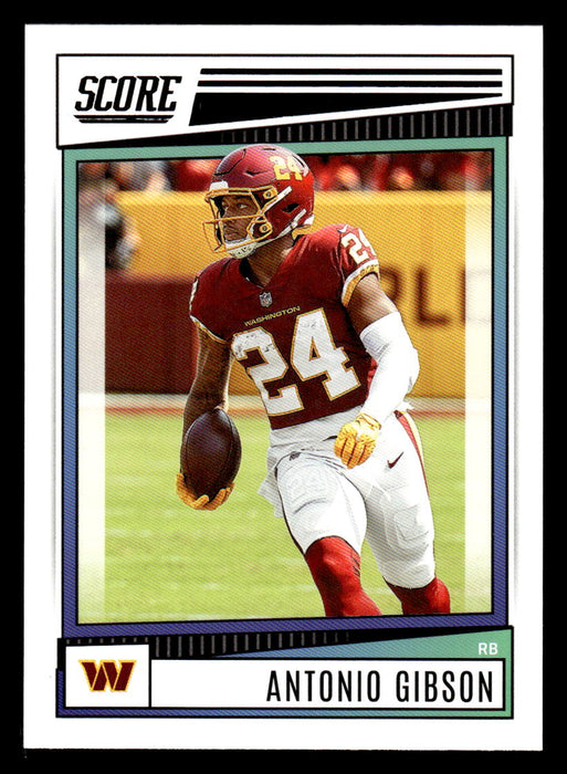 2022 Panini Score Football Antonio Gibson # 255 Base Washington Commanders