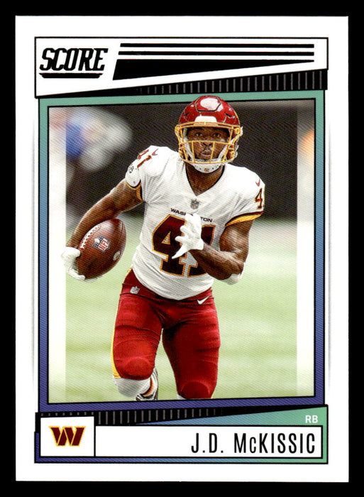 2022 Panini Score Football J.D. McKissic # 256 Base Washington Commanders