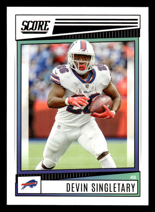 2022 Panini Score Football Devin Singletary # 266 Base Buffalo Bills