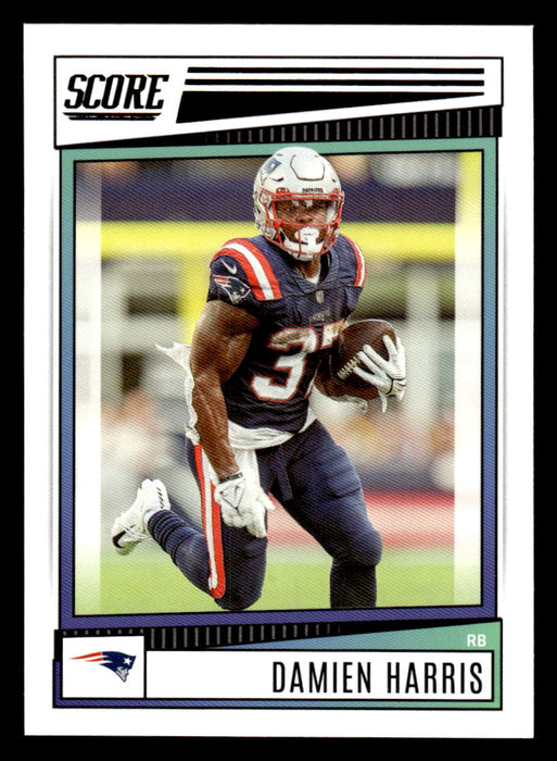 2022 Panini Score Football Damien Harris # 285 Base New England Patriots