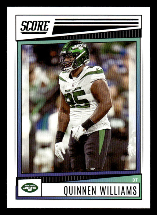 2022 Panini Score Football Quinnen Williams # 297 Base New York Jets