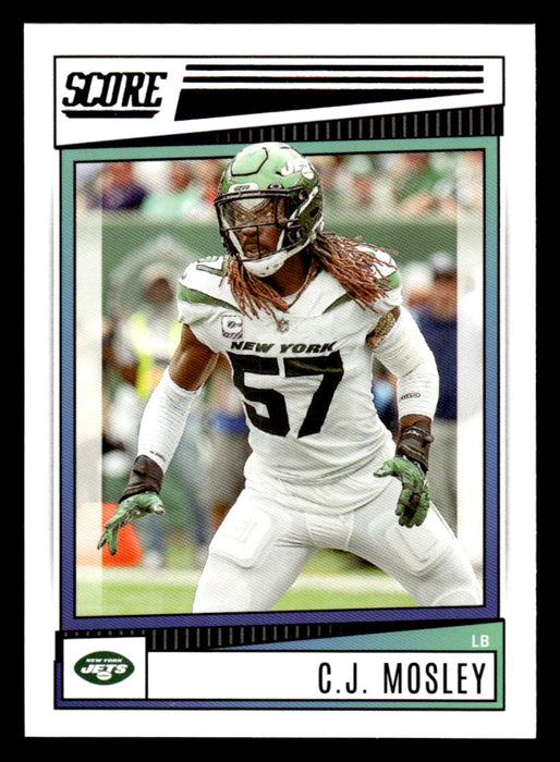 2022 Panini Score Football C.J. Mosley # 298 Base New York Jets